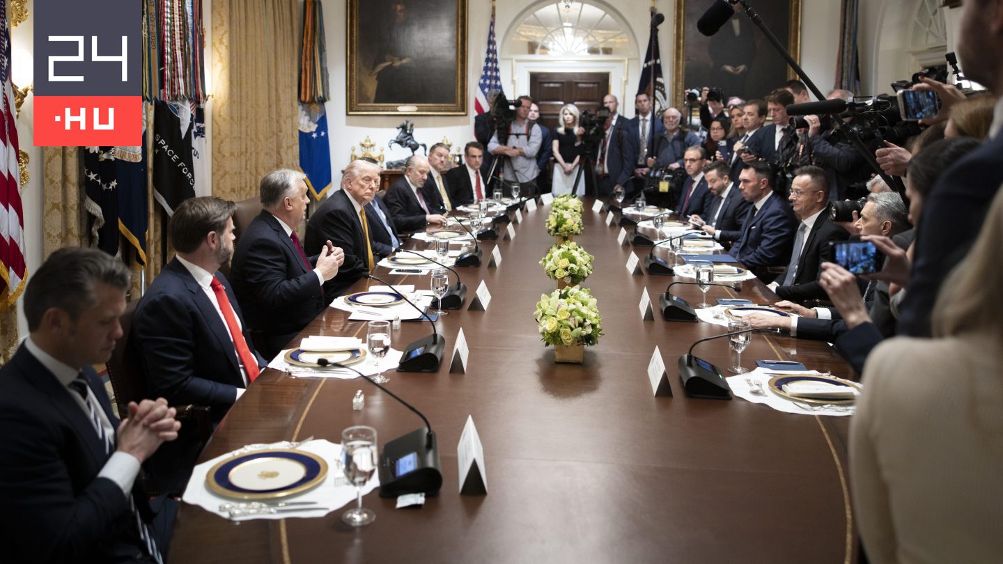 Ezt ebédelte Orbán Viktor Donald Trumpnál