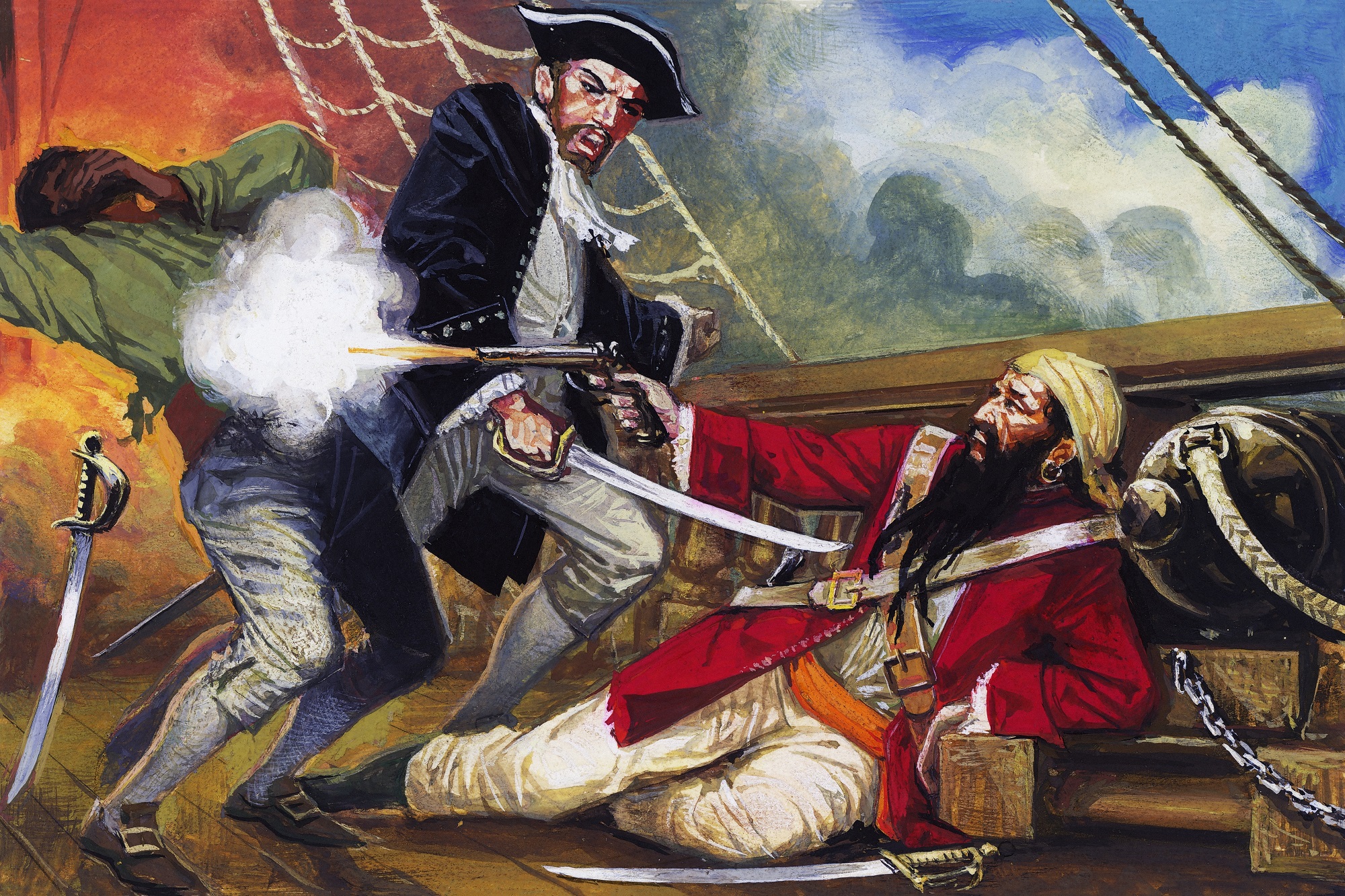 Így halt meg Feketeszakáll, a rettegett kalóz 1