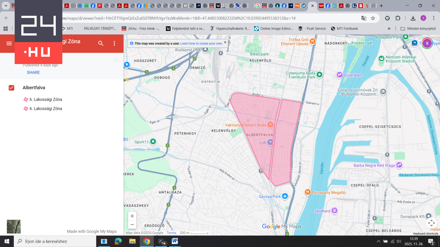 Újabb városrészben válik fizetőssé a parkolás Budapesten