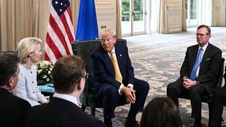 Donal Trump és Ursula von der Leyen