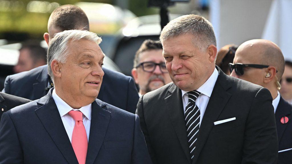 Orbán Viktor magyar és Robert Fico szlovák miniszterelnök