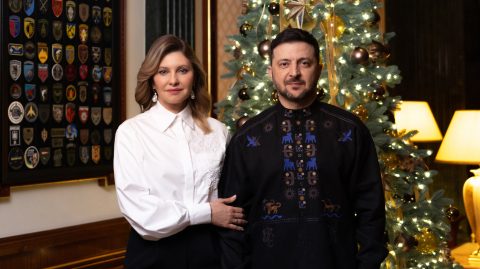 Volodimir Zelenszkij és felesége