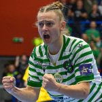 Bordás Réka, a Ferencváros játékosa a női kézilabda Bajnokok Ligája B csoportjának 6. fordulójában az FTC-Rail Cargo Hungaria - Ikast HB mérkőzésen az Érd Arénában 2025. november 1-jén.