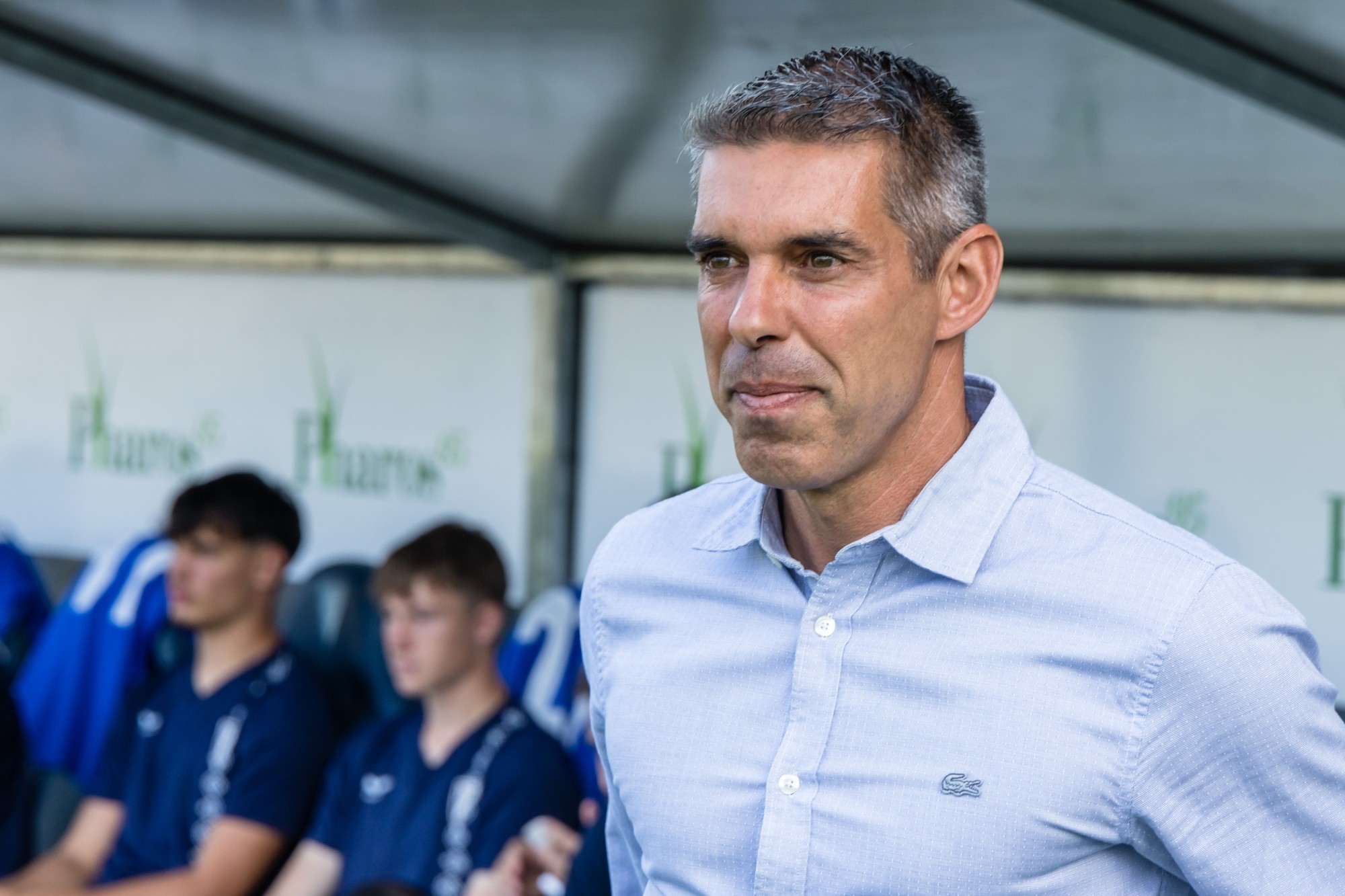 Nuno Campos, a Zalaegerszeg vezetőedzője a labdarúgó Fizz Liga 3. fordulójában játszott Zalaegerszegi TE FC - ETO FC mérkőzésen a zalaegerszegi ZTE Arénában 2025. augusztus 10-én.