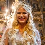 Vasvári Vivien az esküvőjén 2018-ban.