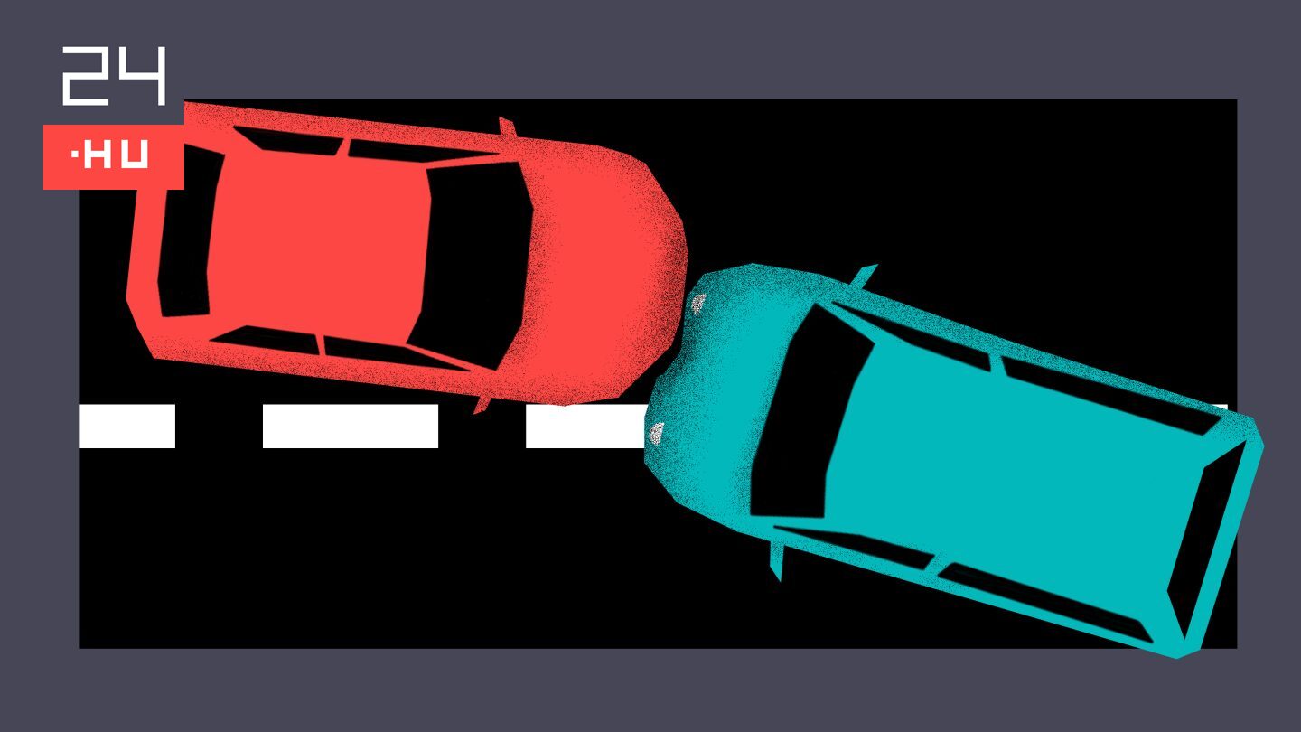 Frontális karambol történt a Ferihegyi repülőtérre vezető úton