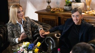 Várkonyi Andrea és Mészáros Lőrinc a 30. FeHoVa (Fegyver, Horgászat, Vadászat) kiállításon 2024. február 8-án.