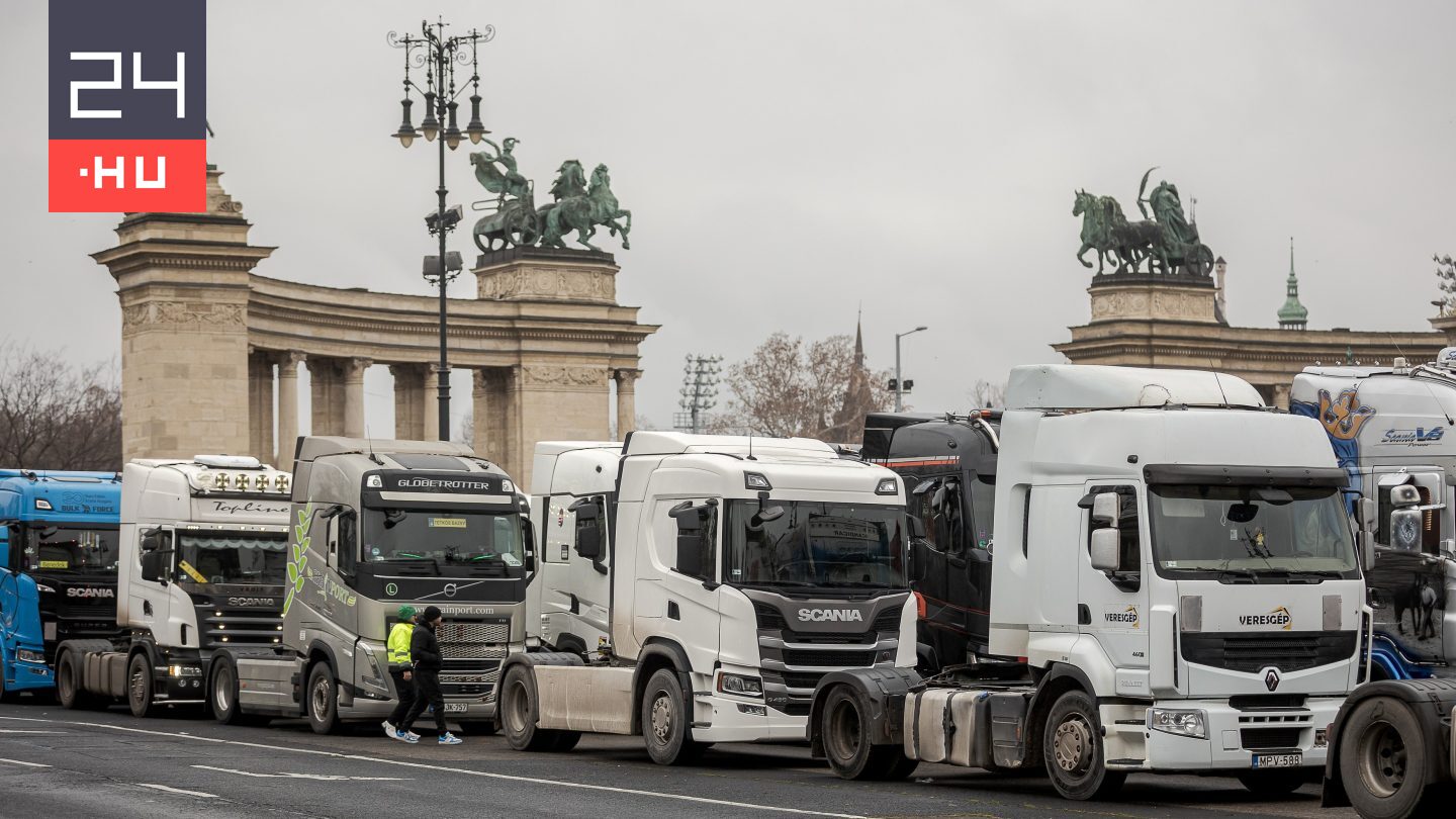 Kamionos tüntetés: 35 éve nem volt példa ilyenre a főszervező szerint