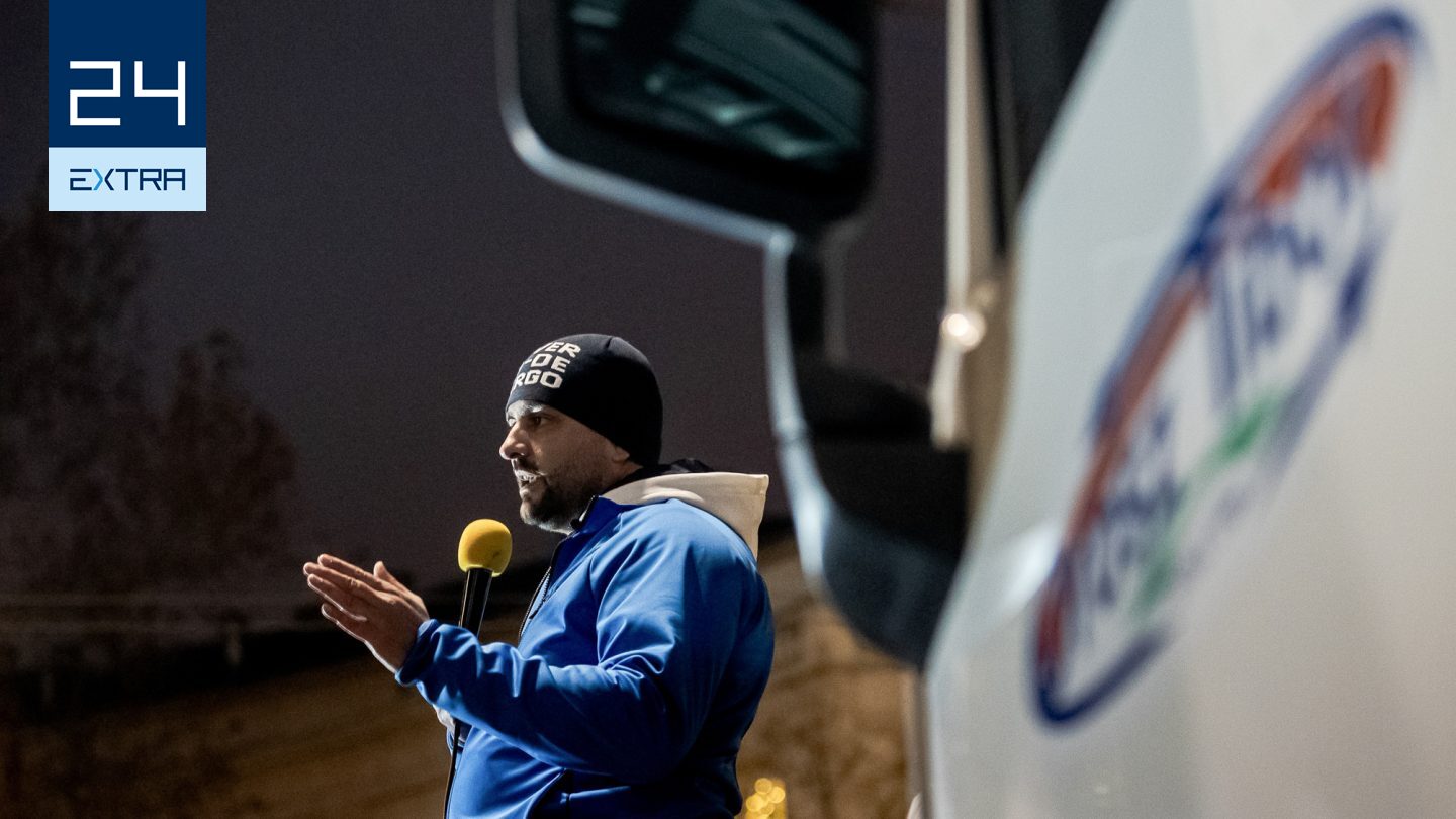 Ökrösszekérrel kezdte a kamionos demonstrációt megszervező Orosz Tiborék fuvaros dinasztiája