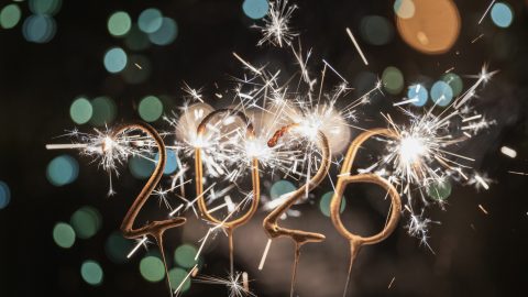 boldog új évet kívánok - köszöntés, 2026-os számok