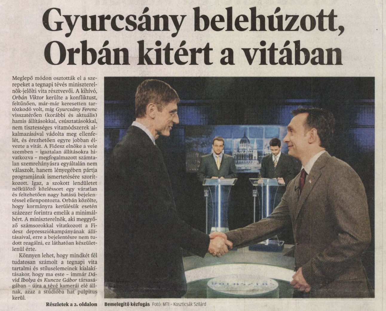 A magyarok többsége szeretné – húsz év után lehet-e ismét miniszterelnök-jelölti vita? 6