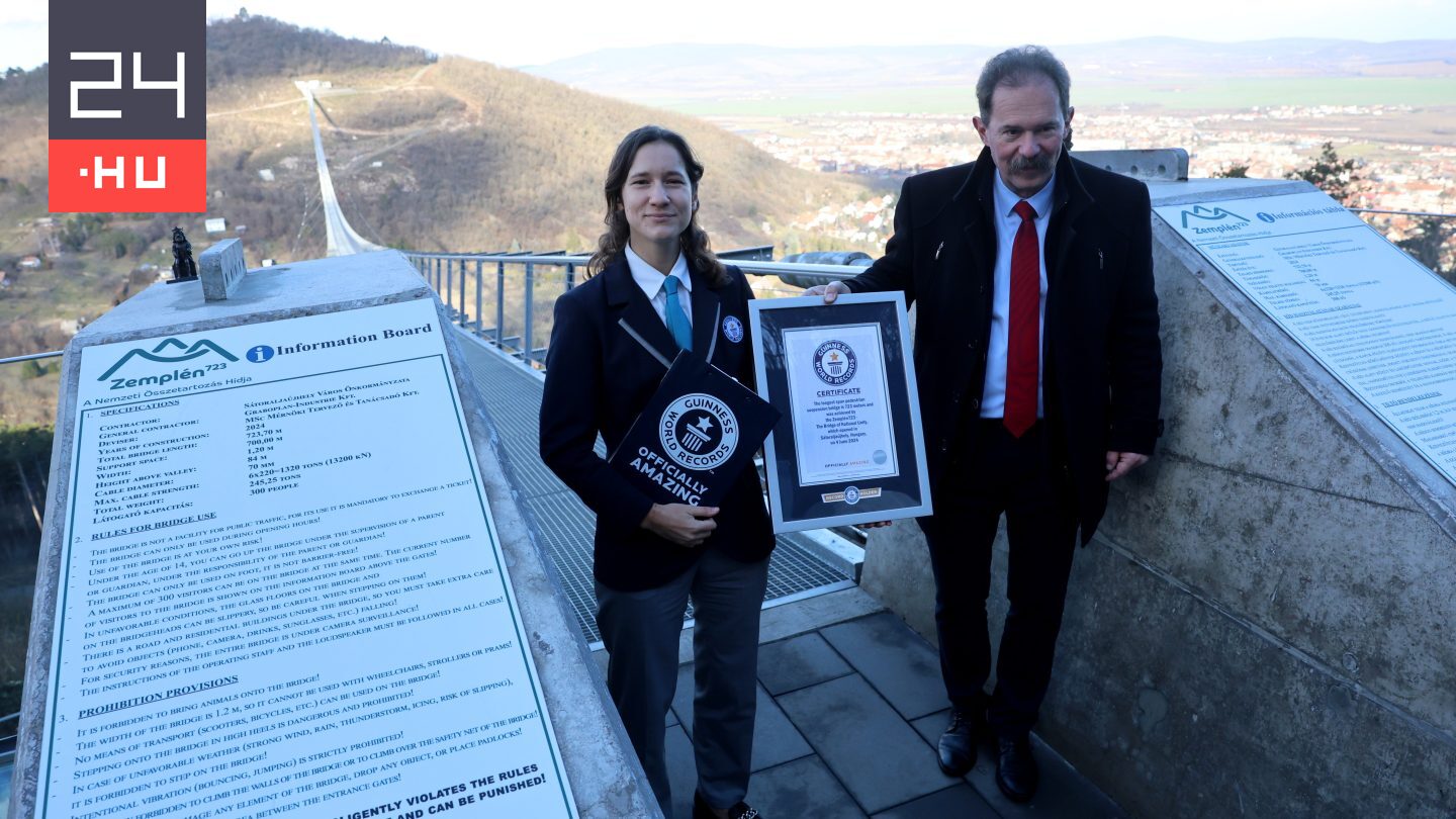 Hadházy: Levédette a Guinness-rekorder függőhíd új nevét a sátoraljaújhelyi polgármester