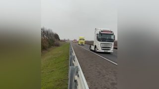 kamionok budapest felé