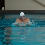 A BVSC–Zugló elnöke és Kós Hubert a BVSC olimpiai, kétszeres világ- és Európa-bajnok úszója és edzője nyilvános sajtótájékoztatón.