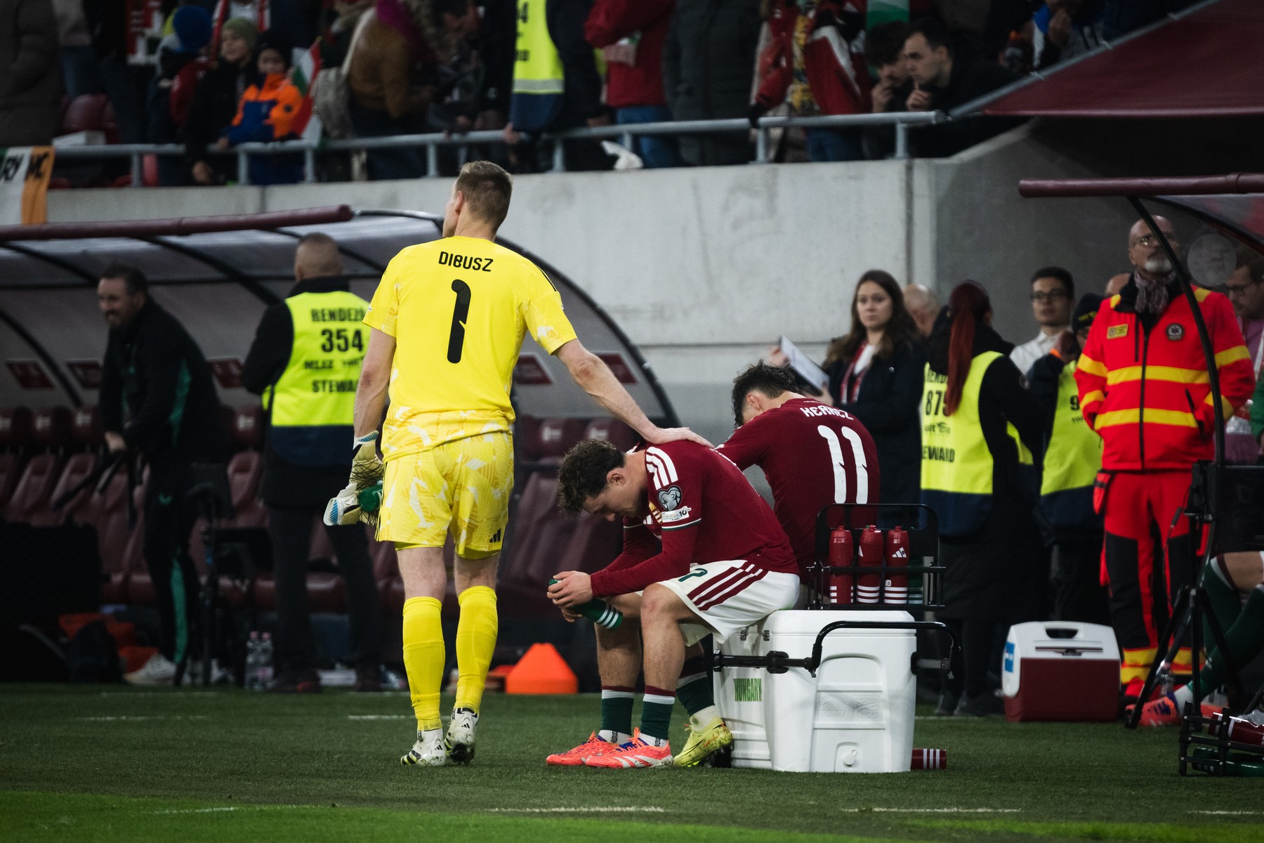 Magyarország - Írország labdarúgó világbajnoki selejtező mérkőzés 2025. november 16-án a Puskás Arénában.