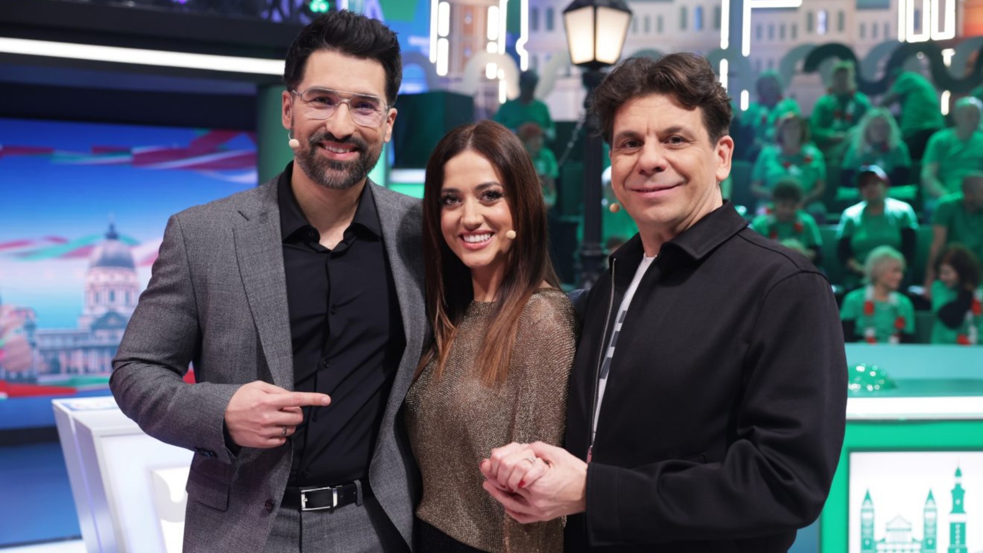 Kiss Ernő Zsolt, Nagy Adri és Vida Péter, a Magyarország, szeretlek! új szereplői.