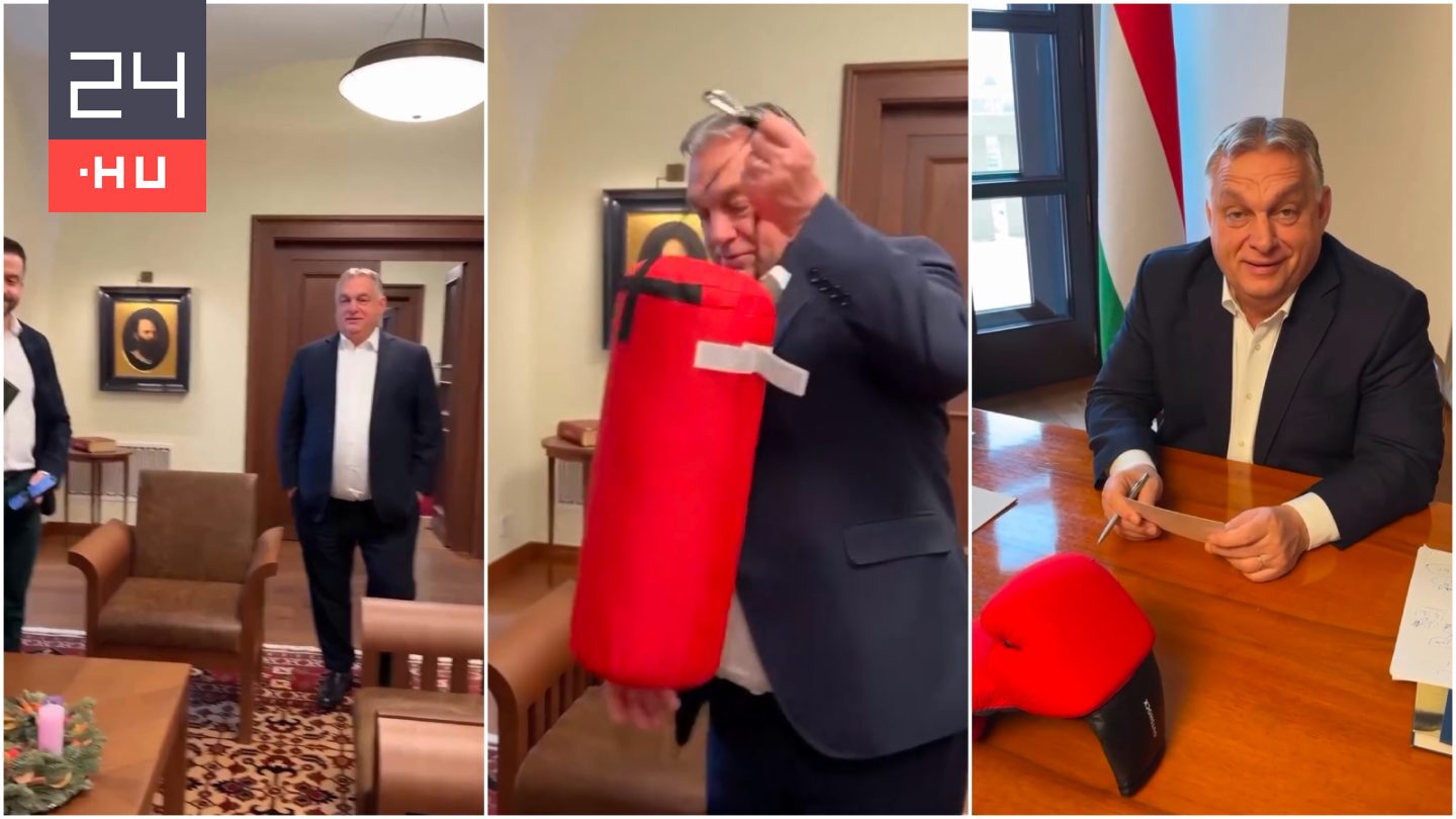 Orbán Viktor bokszkesztyűt és bokszzsákot küldött egy vácrátóti fiúnak