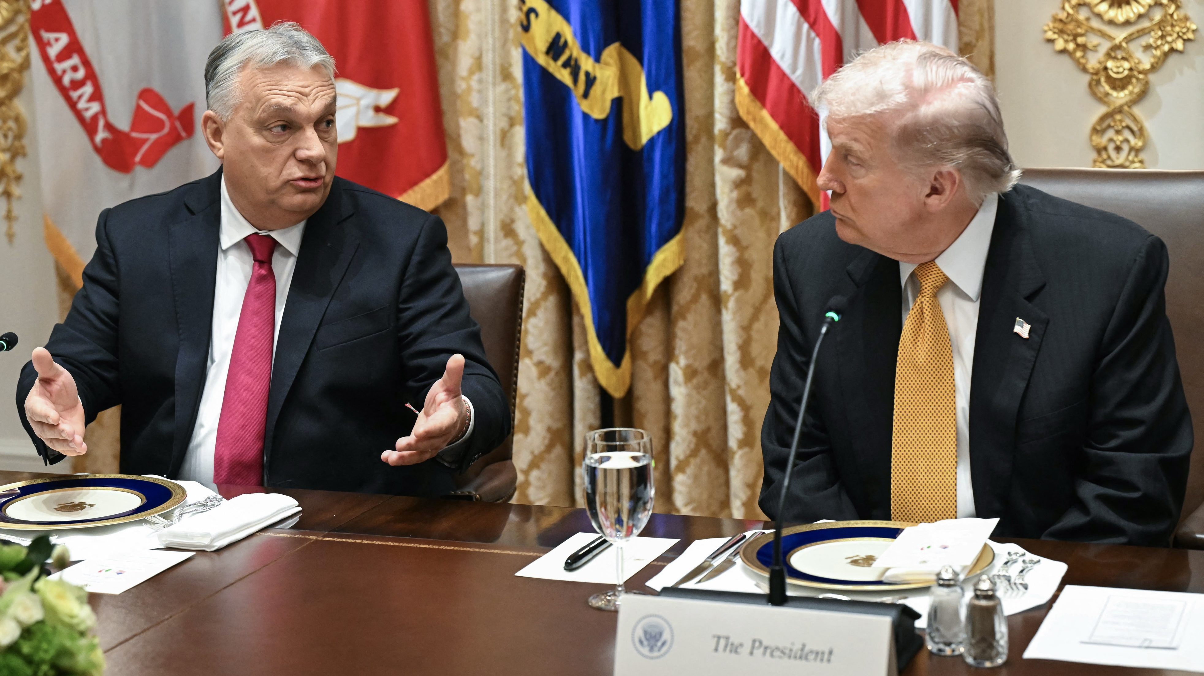 Orbán Viktor és Donald Trump a Fehér Házban