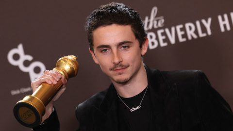 Timothée Chalamet a 2026-os Golden Globe-gálán