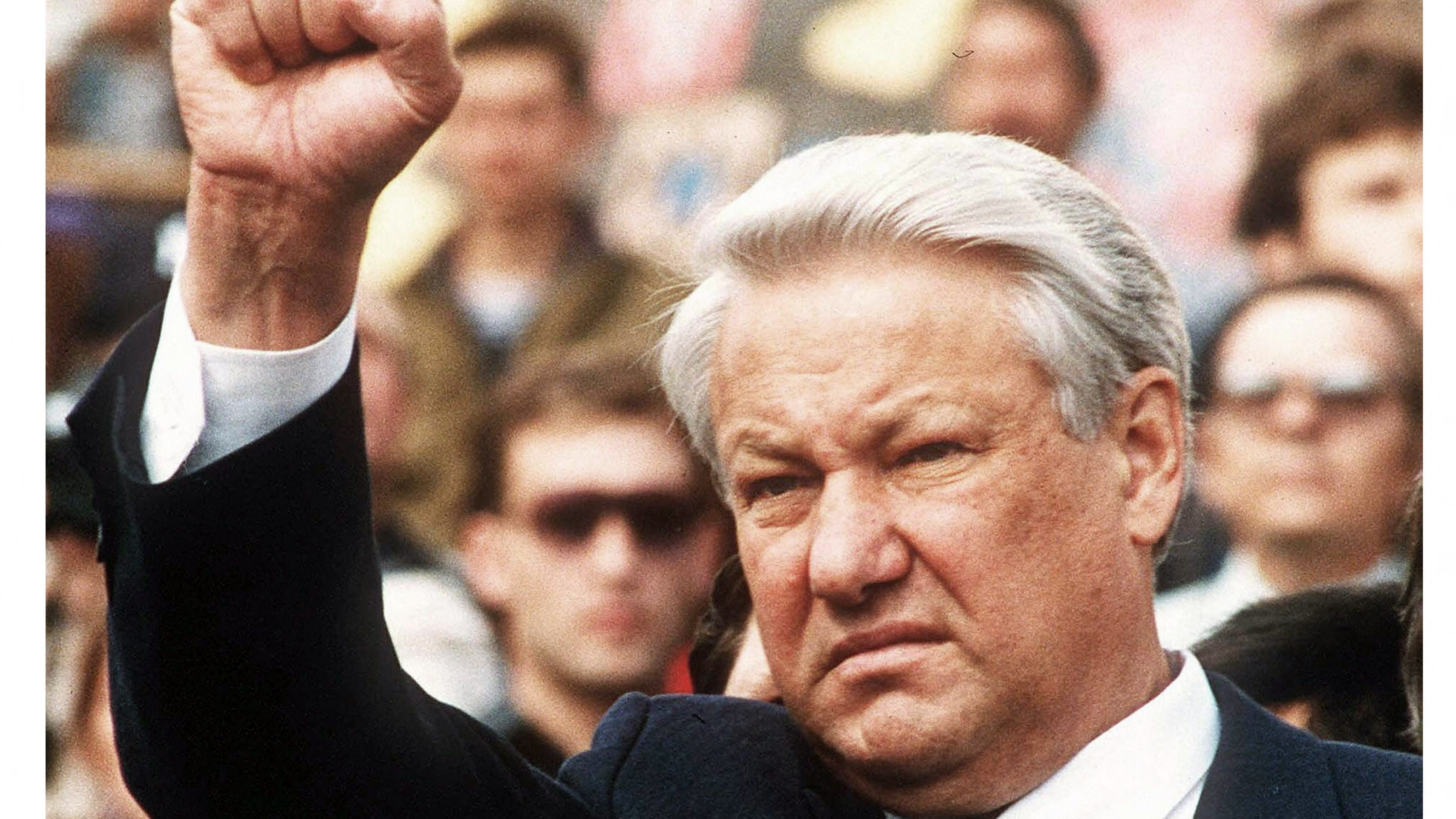 Boris Jelcin orosz elnök 1991-ben.