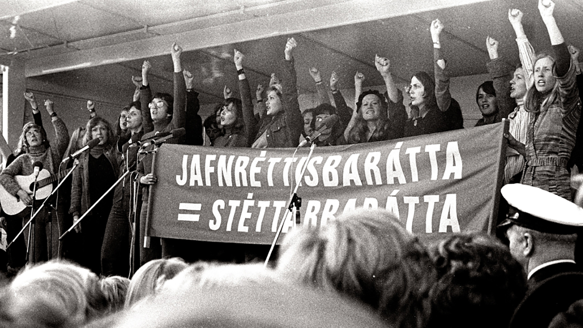 Sztrájkoló nők Izlandon