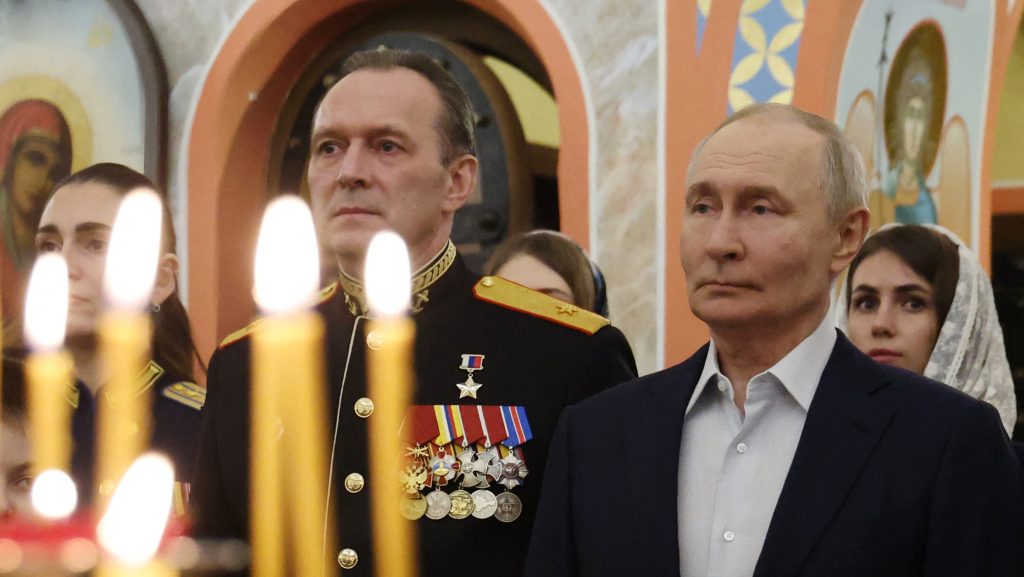 Puytin karácsonyi beszédében az egyház háborús támogatását dicsérte