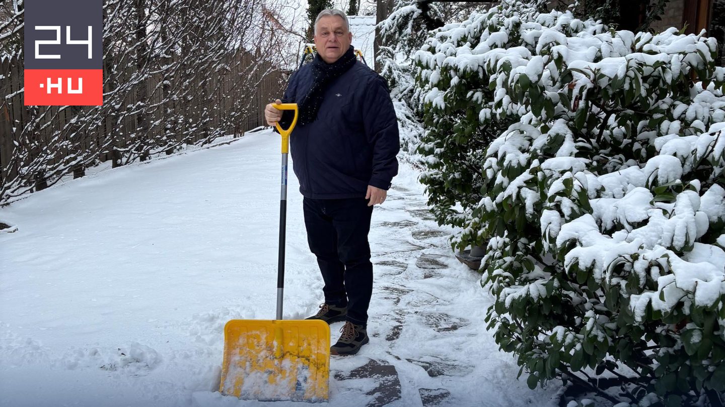 Hóhelyzet: Orbán lapátot ragadott, Karácsony felmérte a közlekedést