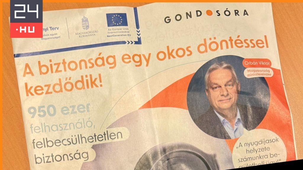 Orbánt a címlapon szerepeltető propagandalapot küldenek ki a gondosórákkal az időseknek