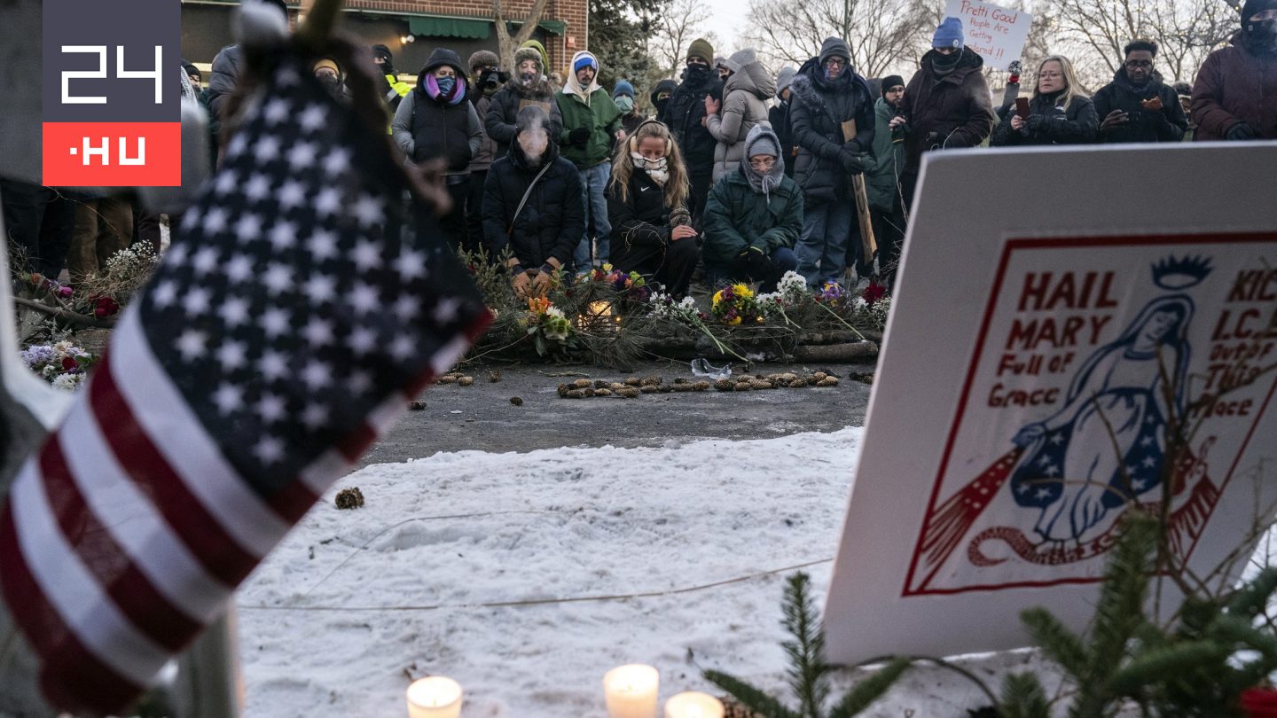 Agyonlőtt ápoló: friss fotókon az emlékezés és tiltakozás Minneapolisban