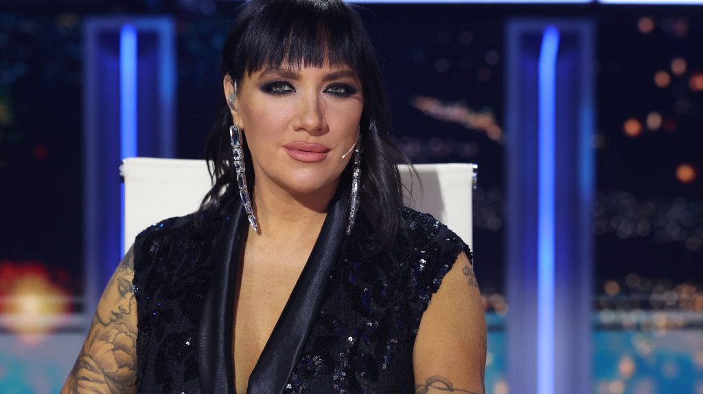 Tóth Gabi videón mutatta meg, hogyan síelnek a kislányával