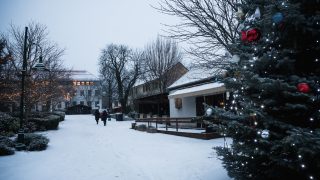 időjárás, havazás, hó, budaörs