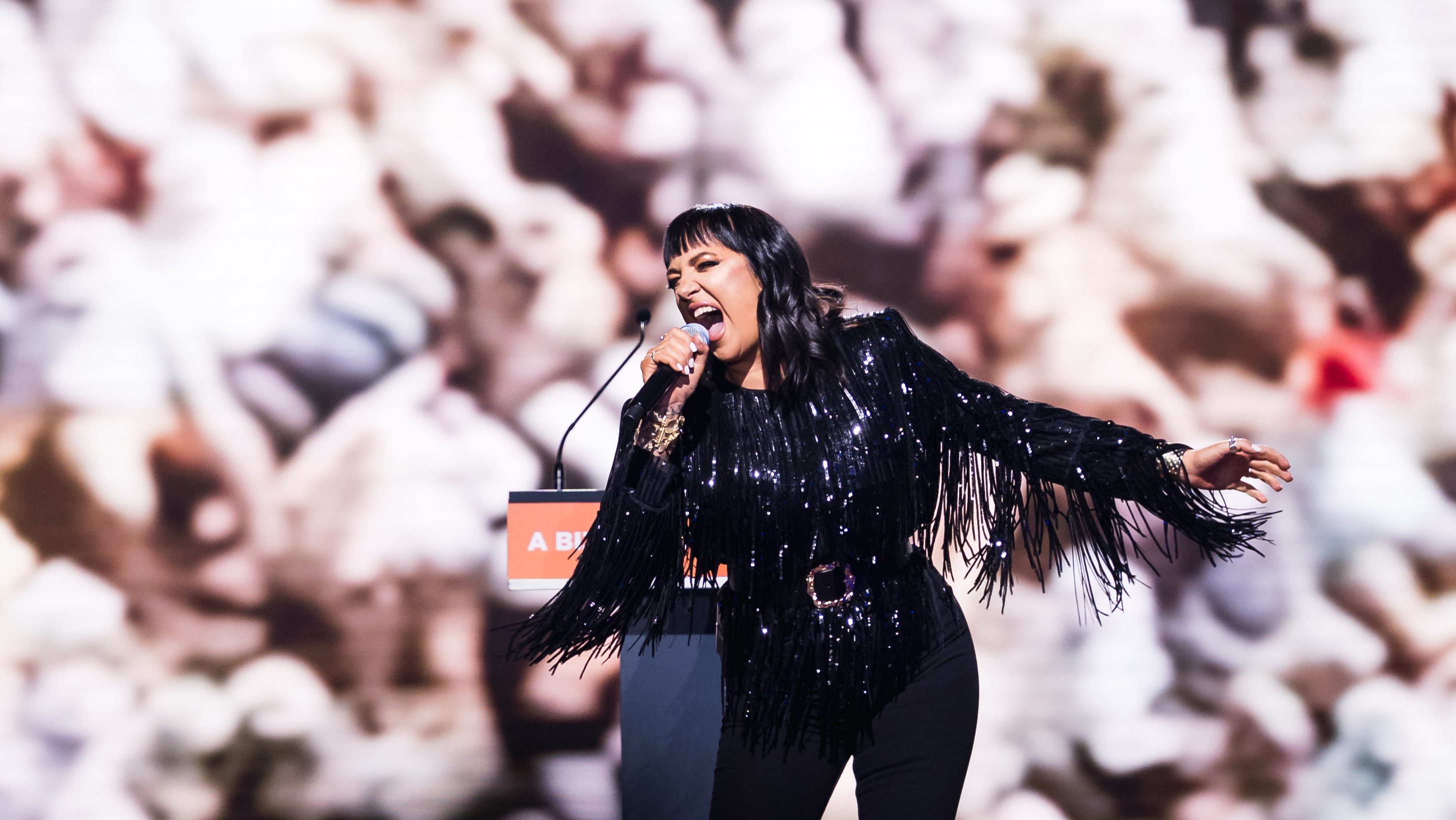 Tóth Gabi a Fidesz kongresszusán 2026. január 10-én.