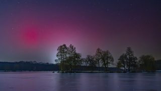 aurora borealis, sarki fény, fotó, magyarország