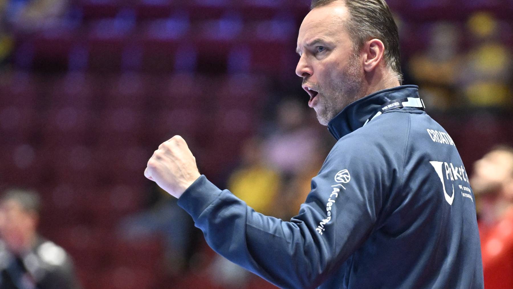 Croatia's coach Dagur Sigurdsson during the men's EHF Euro 2026 main round handball match Switzerland v Croatia in Malmo, Sweden, on January 25, 2026.