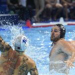 Manhercz Krisztián a medencében