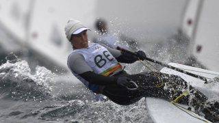 vitorlázás, szívbetegség Belgium's Evi van Acker competes in the Laser Radial Women sailing class on Marina da Gloria in Rio de Janerio during the Rio 2016 Olympic Games on August 10, 2016.