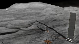 nukleáris reaktor a Holdon