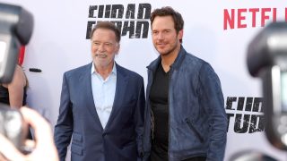 Arnold Schwarzenegger és Chris Pratt