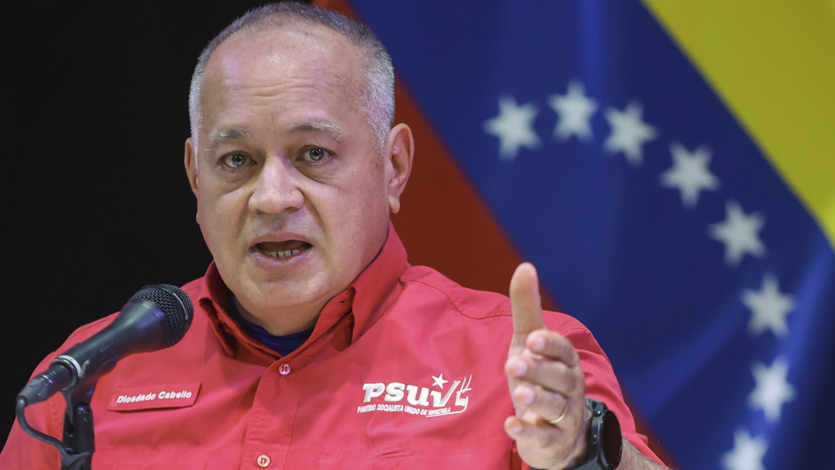 Diosdado Cabello 2025 novemberében Caracasban.