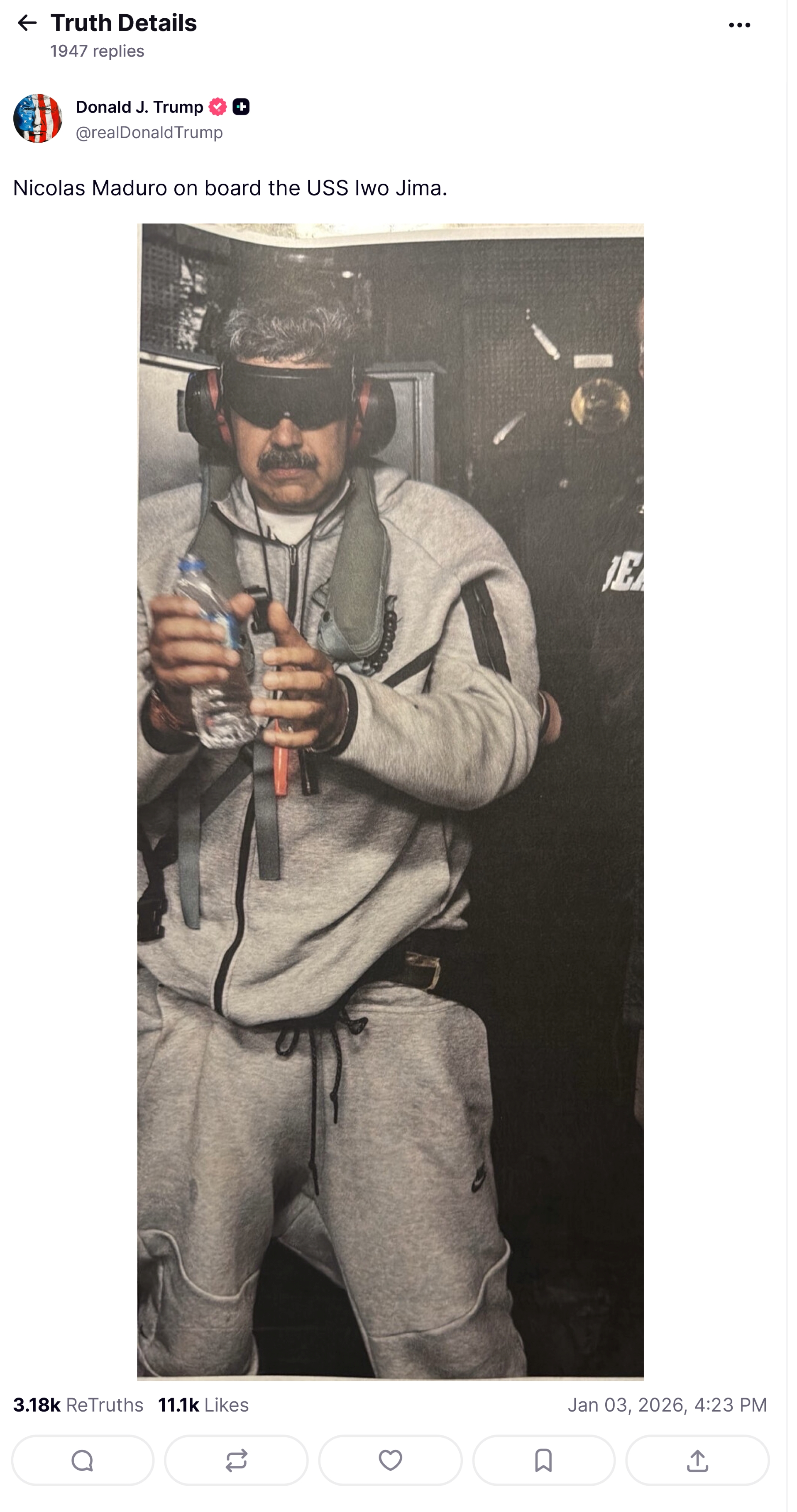 A venezuelai elnök elfogásának váratlan főszereplője: a Nike 1