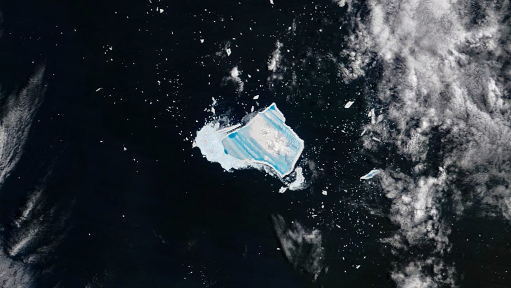 Az A23a jéghegy december 26-án.