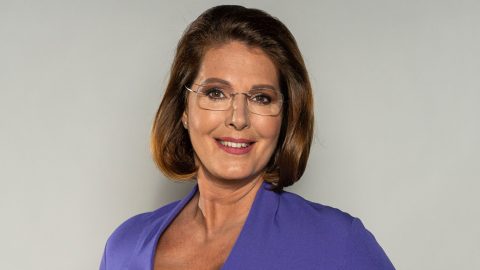 Szentpéteri Eszter, a Tények műsorvezetője.