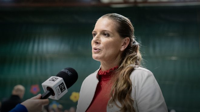 Király Nóra, a Fidesz csepeli jelöltje a Lázárinfón