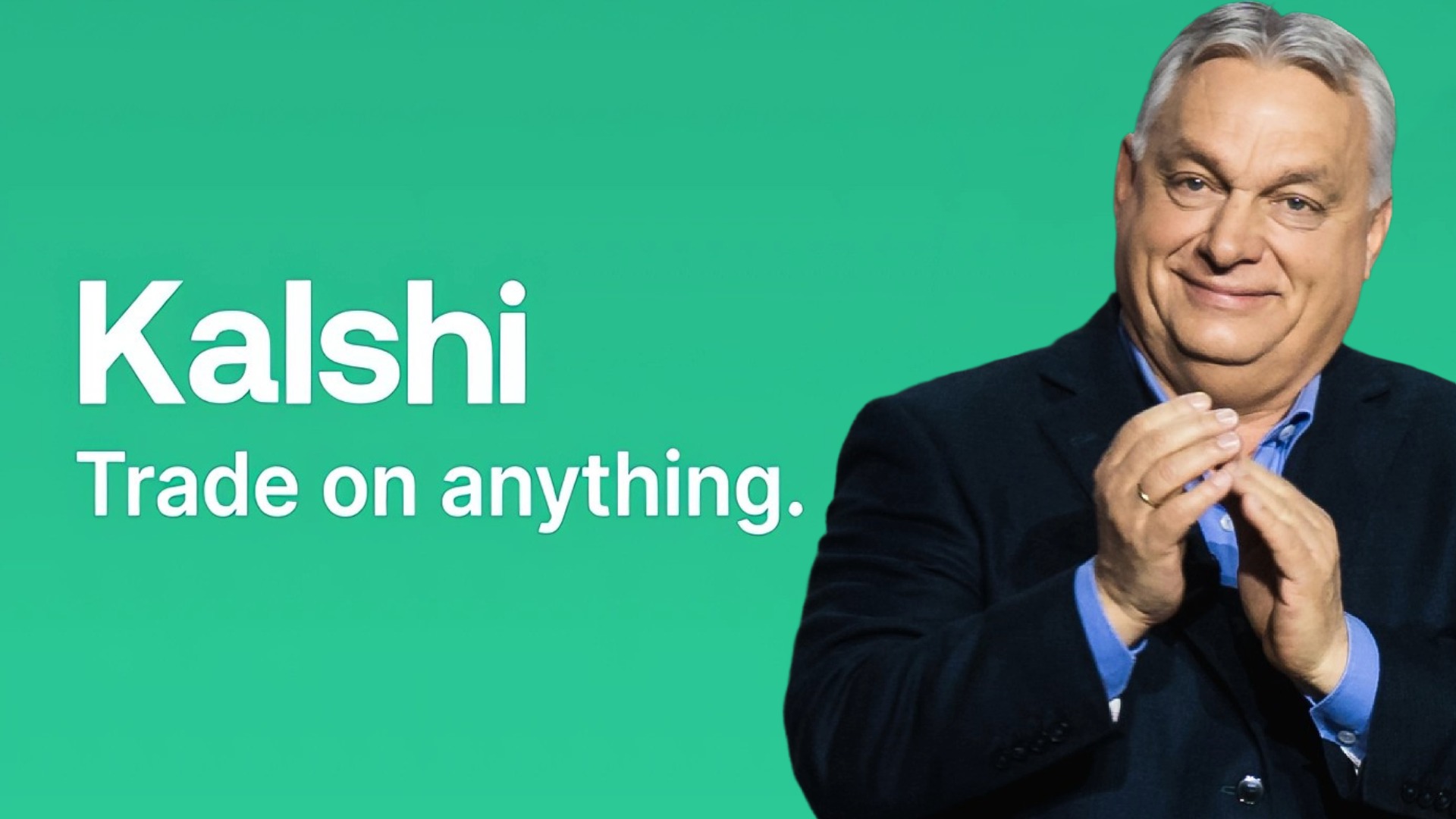 Kalshi logo és Orbán Viktor.