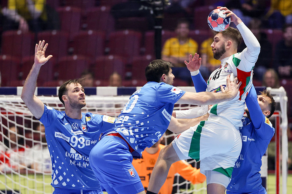 Horvátország – Magyarország mérkőzés a kézilabda Európa-bajnokság középdöntőjében. A horvátok 27-25-re nyertek és elődöntőbe jutottak, a magyar csapat a 10. helyen végzett.