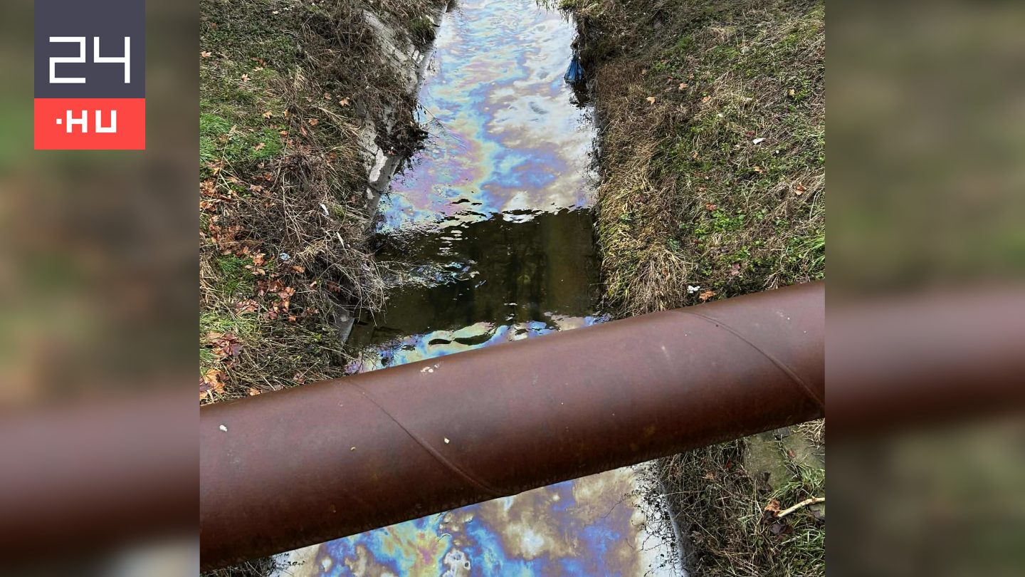 Nagy kiterjedésű olajszennyeződés jelent meg a Rákos-patakon, és már a Dunát is elérte