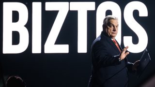 Orbán Viktor a Fidesz kongresszusán.