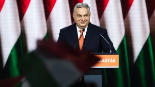 Orbán Viktor a Fidesz kongresszusán.