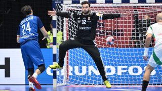 Palasics Kristóf az Olaszország - Magyarország mérkőzésen a kézilabda Európa-bajnokságon.