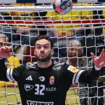 Malmö, 2026. január 27. Palasics Kristóf a dán-norvég-svéd közös rendezésű férfi kézilabda-Európa-bajnokság középdöntőjének 3. fordulójában, a II. csoportban játszott Svédország - Magyarország mérkőzésen a svédországi Malmö Arénában 2026. január 27-én. MTI/Hegedüs Róbert